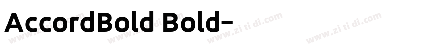 AccordBold Bold字体转换